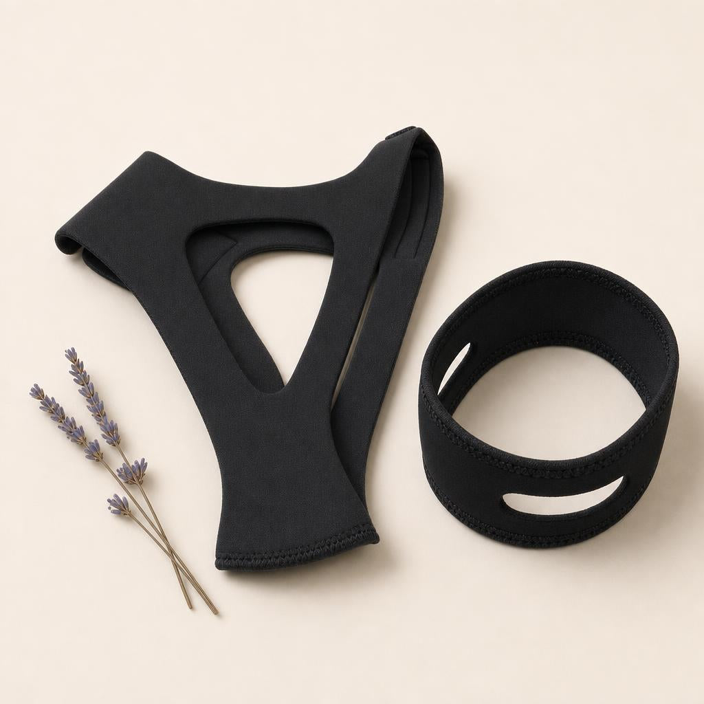 Hushwell Quiet Night Duo: chin strap and chin strap band